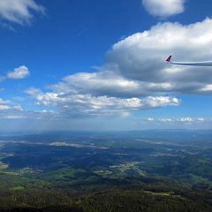 Flugwegposition um 14:44:18: Aufgenommen in der Nähe von Gemeinde Lannach, Österreich in 1029 Meter